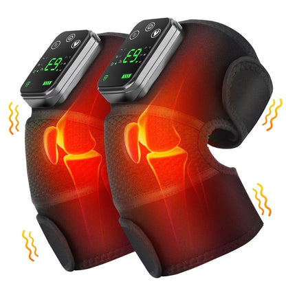 Ultimate 3-in-1 Heating Knee Massager - Portable Wireless Relief for Office, Home & Study - Perfect Gift for Relaxation!